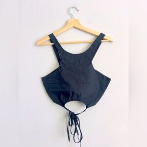 Elodie Black Crop Top